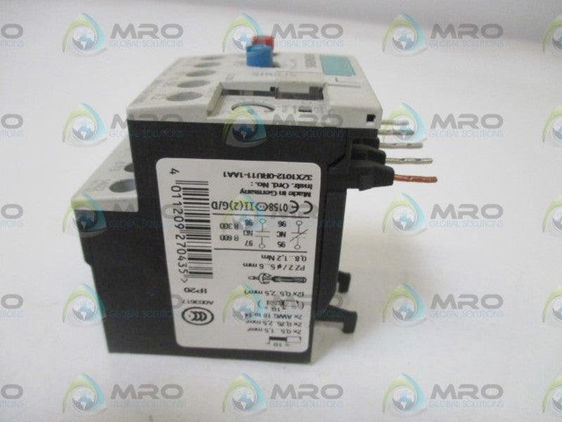 SIEMENS 3RU1116-1HB0 OVERLOAD RELAY 5.5-8A  UNMP