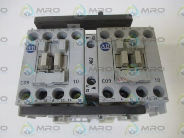 ALLEN BRADLEY 104-C09DJ22 SER. B REVERSING CONTACTOR 24V   UNMP
