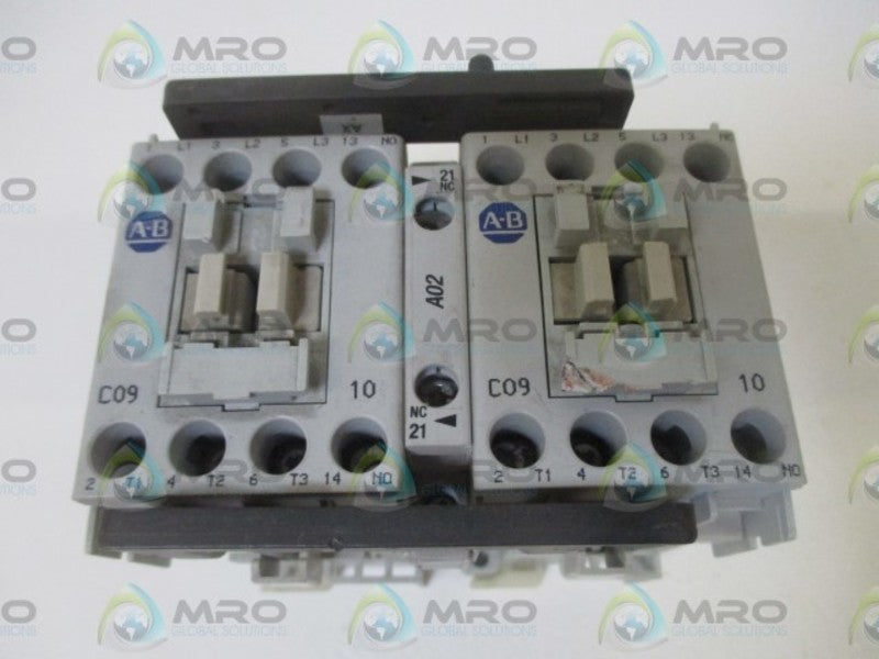 ALLEN BRADLEY 104-C09DJ22 SER. B REVERSING CONTACTOR 24V   UNMP