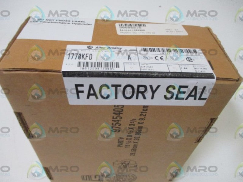 ALLEN BRADLEY 1770-KFD SER. A F/W 1.04 DATE: 2009  NSFS