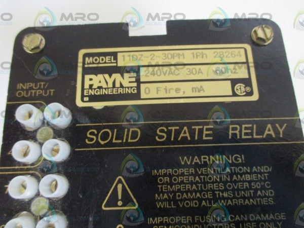 PAYNE 11DZ-2-30PM SOLID STATE RELAY  NSNP