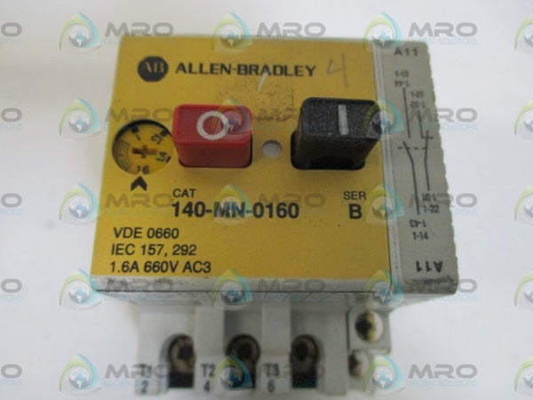 ALLEN BRADLEY 140-MN-0160 SER. B W/ 140-A11 SER. A  UNMP