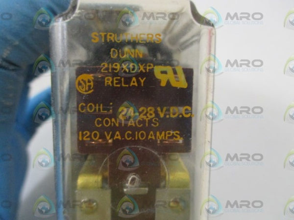 STRUTHERS-DUNN 219XDXP RELAY 24-28V W/33377 SOCKET  NSNP