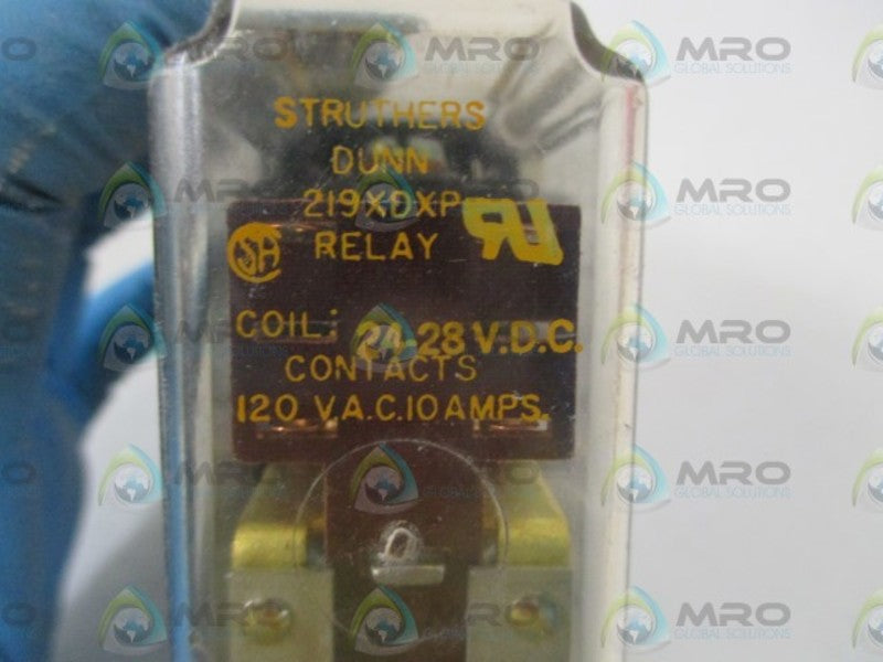 STRUTHERS-DUNN 219XDXP RELAY 24-28V W/33377 SOCKET  NSNP