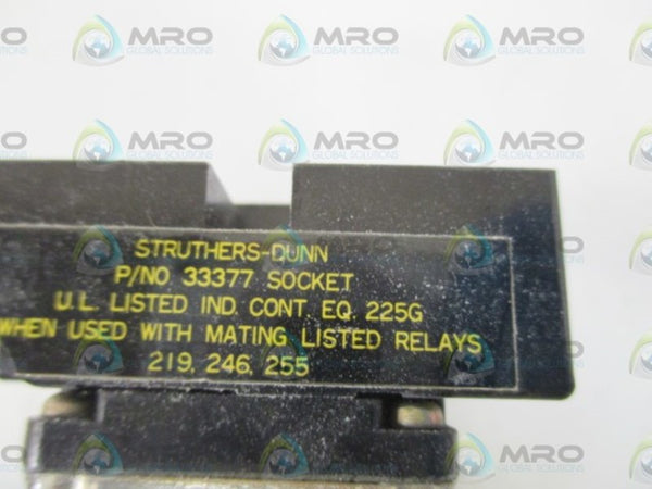 STRUTHERS-DUNN 219XDXP RELAY 24-28V W/33377 SOCKET  NSNP