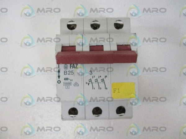 KLOCKNER MOELLER FAZ-B25-3 CIRCUIT BREAKER  NSNP