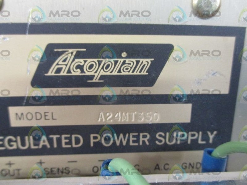 ACOPIAN A24MT350 REGULATED POWER SUPPPLY  UNMP