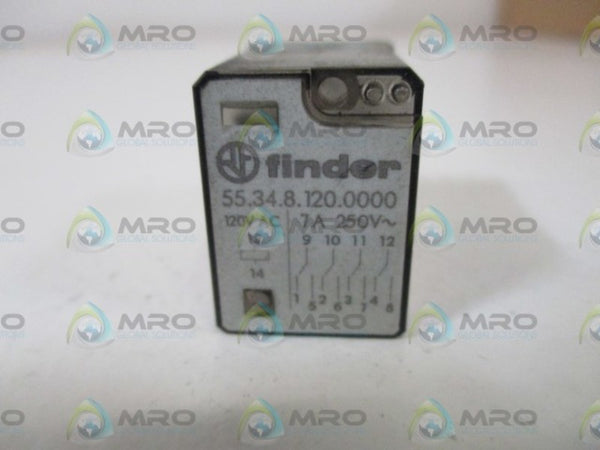 FINDER 55.34.8.120.0000 RELAY 7A 250V 120VAC  NSNP