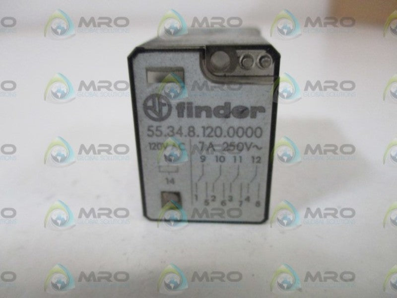 FINDER 55.34.8.120.0000 RELAY 7A 250V 120VAC  NSNP