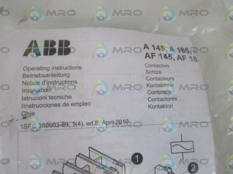 ABB A/AF 145/185 CONTACTOR KIT  NSNP IN A BAG