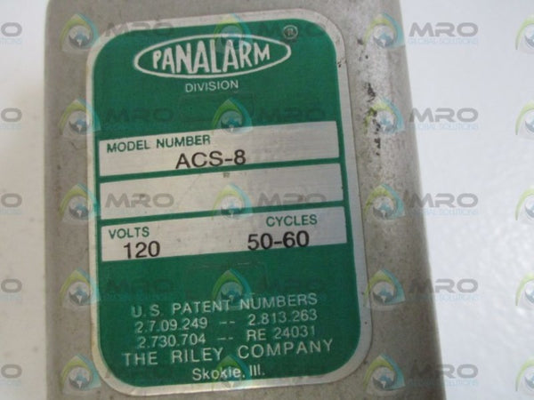 PANALARM ACS-8 RELAY 120V  NSNP