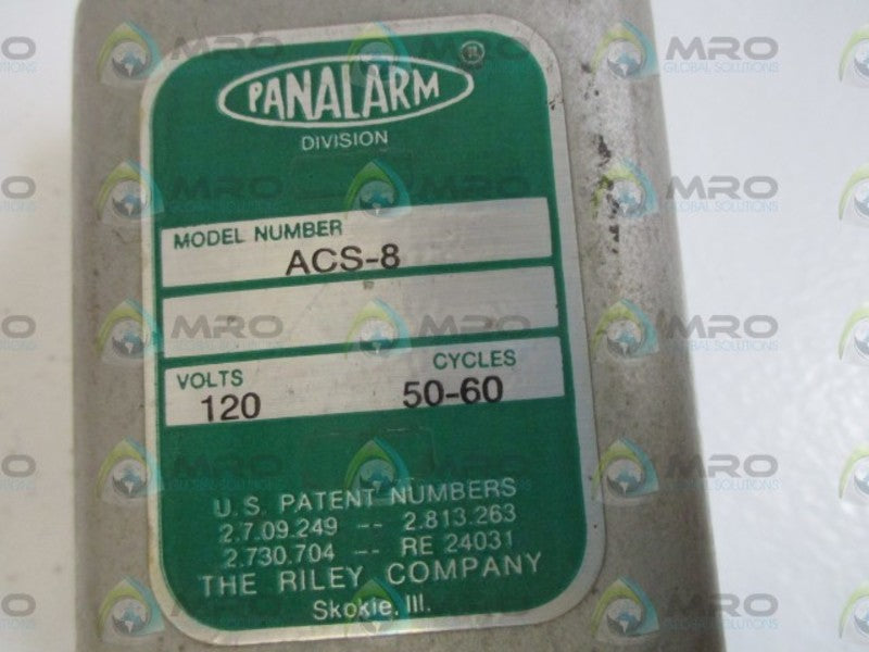 PANALARM ACS-8 RELAY 120V  NSNP