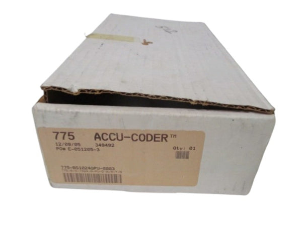 ACCU-CODER 775-B-S-0512-Q-PP-D-W-A-Y-N ENCODER  NSMP