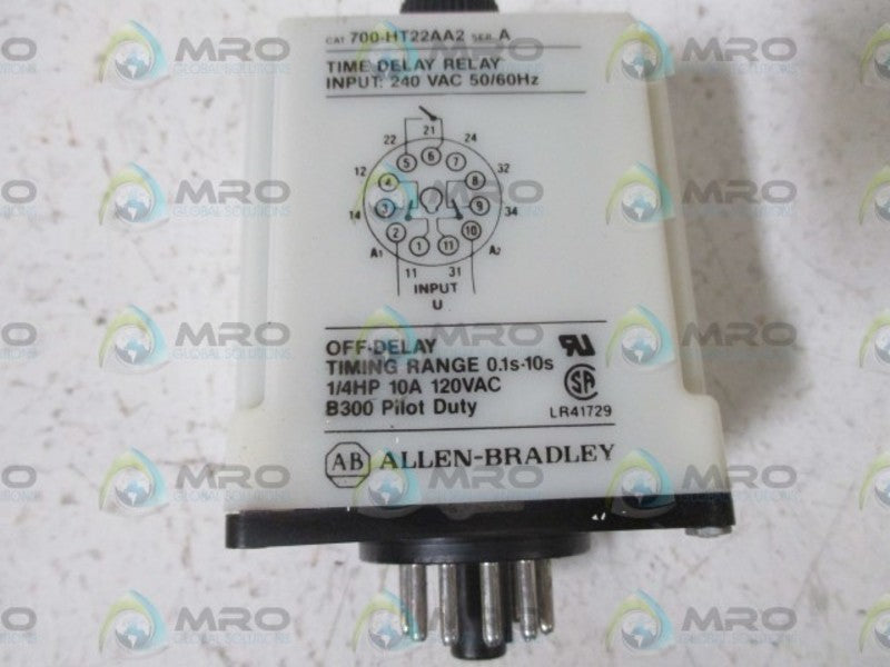 ALLEN BRADLEY 700-HT22AA2 SER.A TIME DELAY RELAY  UNMP
