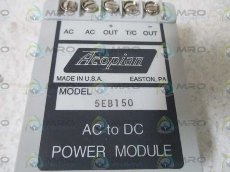 ACOPIAN 5EB150 AC TO DC POWER MODULE  NSNP