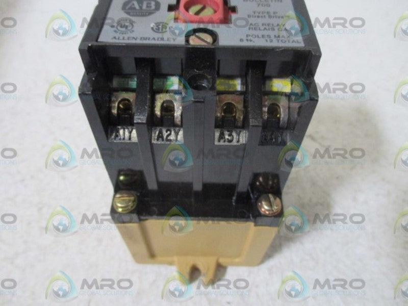 ALLEN BRADLEY 700-P200A1 SER. B AC RELAY  UNMP