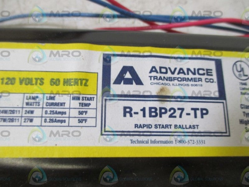 ADVANCED R-1BP27-TP BALLAST  UNMP
