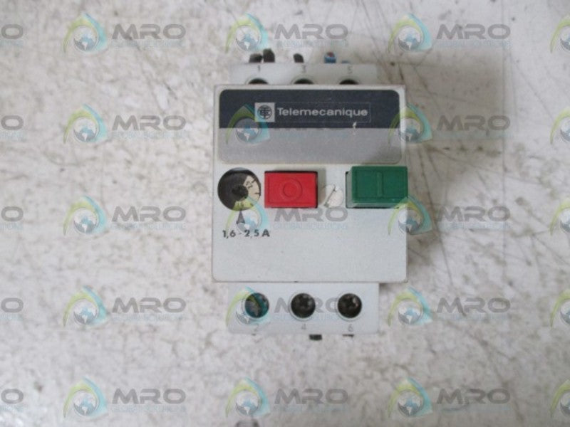 TELEMECANIQUE GV1-M07 CIRCUIT BREAKER 1.6-2.5A 660V  UNMP