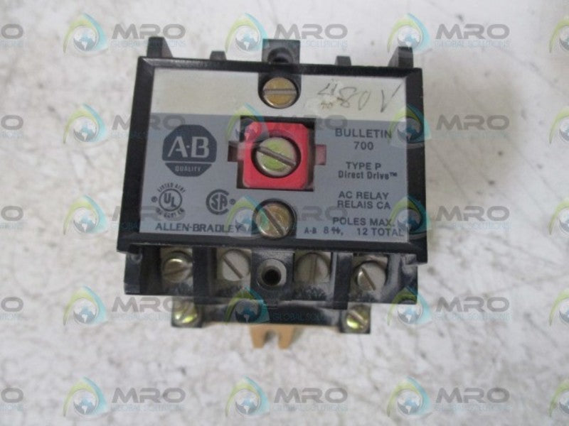 ALLEN BRADLEY 700-P400A4 SER.B RELAY 120V  UNMP