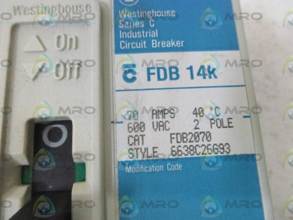 WESTINGHOUSE FDB2070 CIRCUIT BREAKER  NSNP