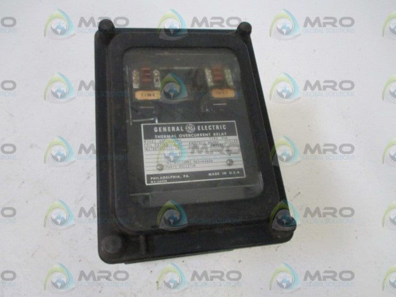 GENERAL ELECTRIC 12TMC11B6A THERMAL OVERCURRENT RELAY  UNMP