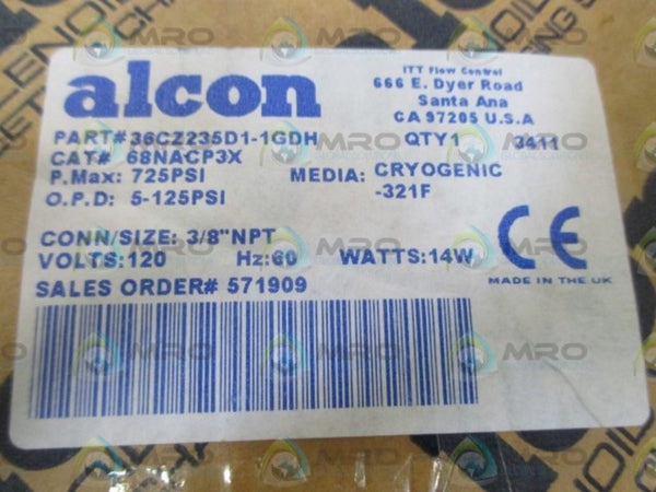 ALCON 36CZ235D1-1GDH (68NACP3X) SOLENOID VALVE  NSMP