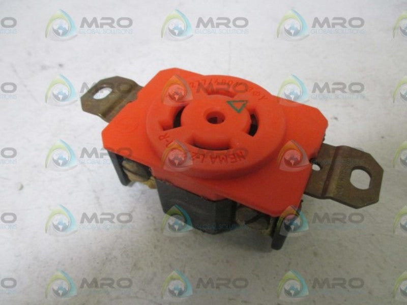LOT OF 2 PASS & SEYMOUR IG L22 20R SINGLE RECEPTACLE NSMP