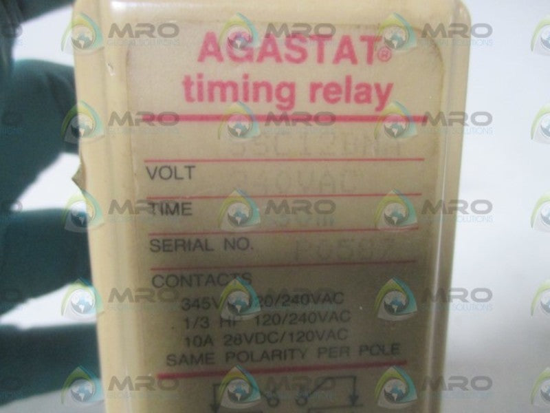 AGASTAT SSC12BNA TIMING RELAY 240VAC  UNMP