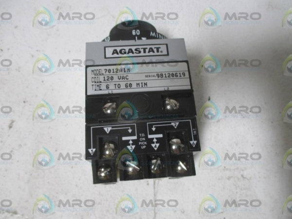 AGASTAT 7012AIM TIMER 6 TO 60MIN. 120VAC  NSNP