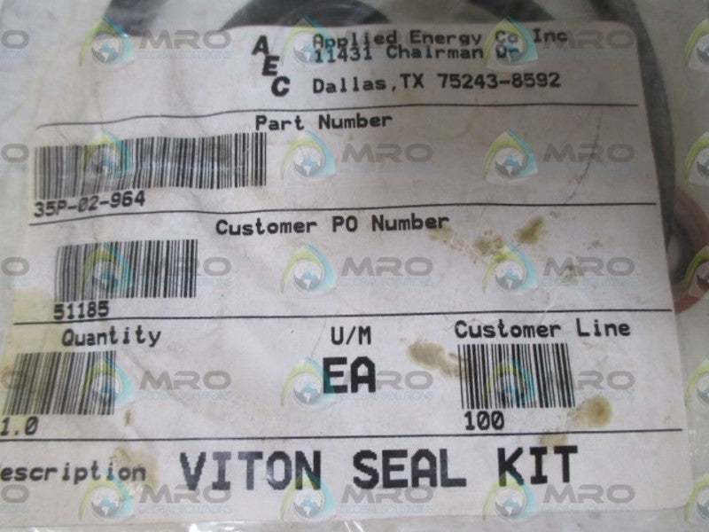 AEC 35P-02-964 VITON SEAL KIT  NSNP IN A BAG