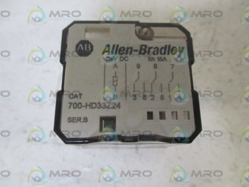 ALLEN BRADLEY 700-HD33Z24 SER.B RELAY  UNMP