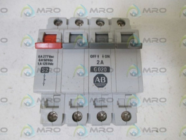 ALLEN BRADLEY 1492-CB3G020 SER. B 2A w/ 1492-ACBS2 SER. B  NSNP
