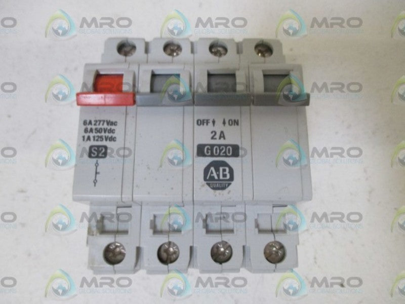 ALLEN BRADLEY 1492-CB3G020 SER. B 2A w/ 1492-ACBS2 SER. B  NSNP