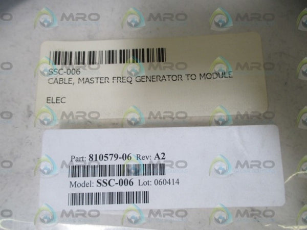 810579-06 MODEL SSC-006 MASTER FREQ. GENERATOR TO MODULE CABLE  NSNP IN A BAG