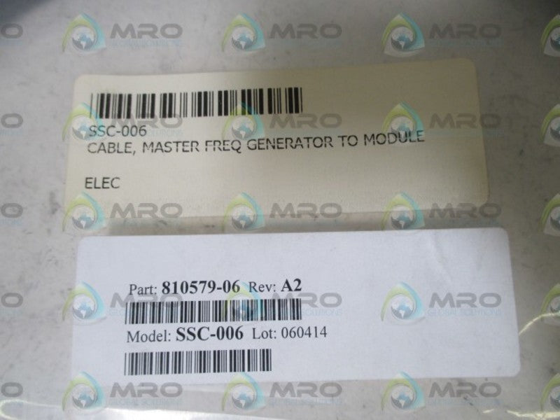 810579-06 MODEL SSC-006 MASTER FREQ. GENERATOR TO MODULE CABLE  NSNP IN A BAG