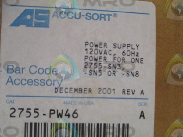 ACCU-SORT 2755-PW46 SER. A POWER SUPPLY  NSMP