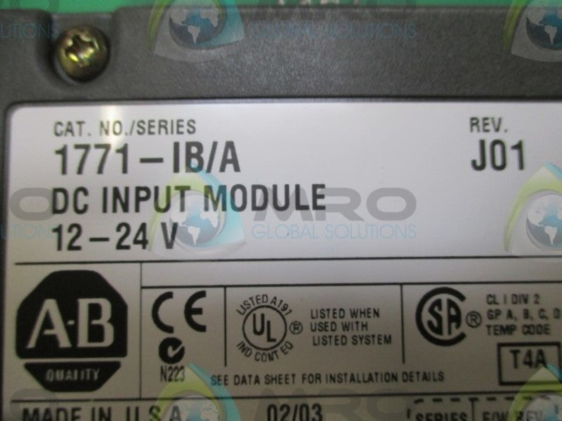 ALLEN BRADLEY 1771-IB SER. A  NSMP