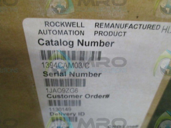 ALLEN BRADLEY 1394C-AM03 SER. C SERVO CONTROLLER (REMANUFACTURED)  NSMP