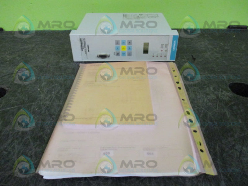 SIEMENS 7SJ6022-4EB20-1HJ0/CC OVERCURRENT PROTECTION RELAY  NSMP