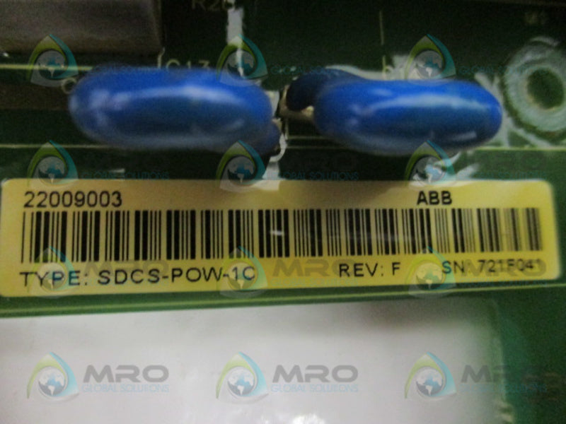 ABB SDCS-POW-1C 3ADT220090R0003 POWER SUPPLY BOARD REV. F  UNMP