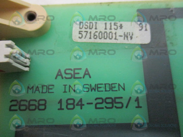 ABB DSDI115 57160001-NV INPUT MODULE  UNMP