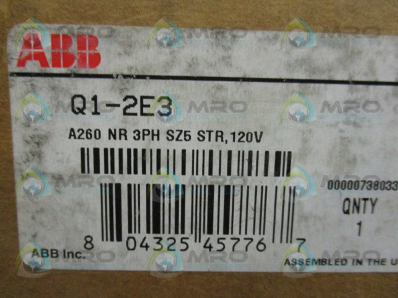 ABB Q1-2E3 STARTER  NSFS