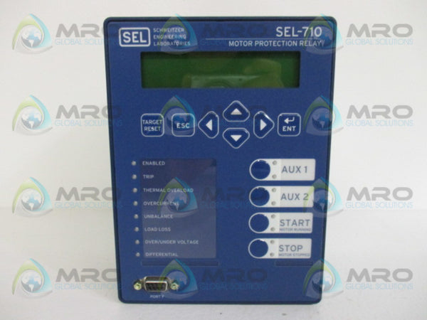 SEL SEL-710 071001ABA9X72850101 MOTOR PROTECTION RELAY  NSMP