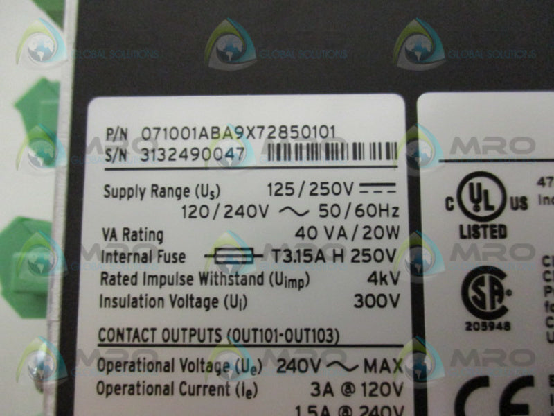 SEL SEL-710 071001ABA9X72850101 MOTOR PROTECTION RELAY  NSMP