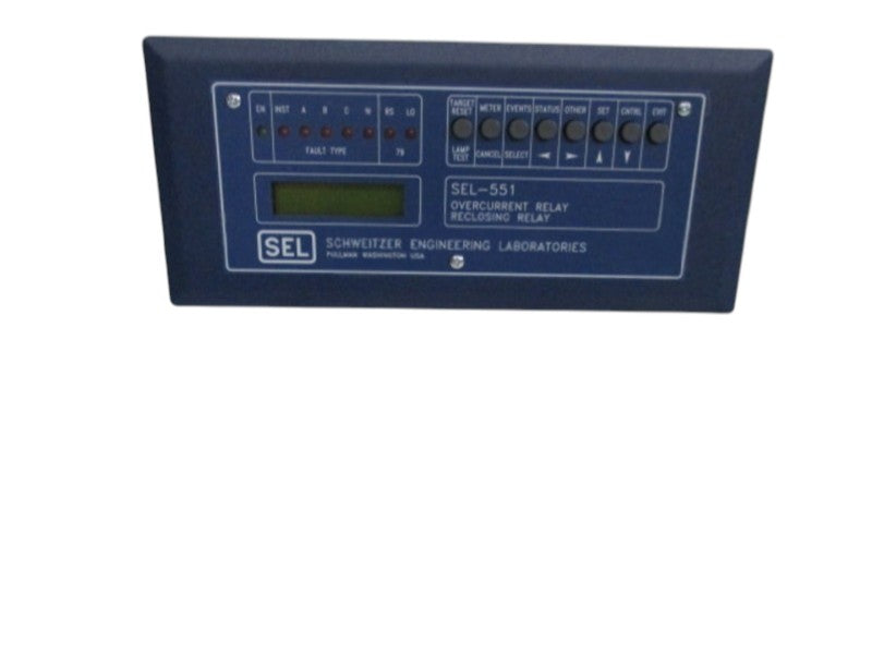 SEL SEL-551 0551003X631X OVERCURRENT RELAY RECLOSING RELAY  NSMP