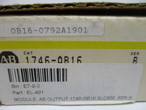 ALLEN BRADLEY 1746-OB16 SER. B  NSMP