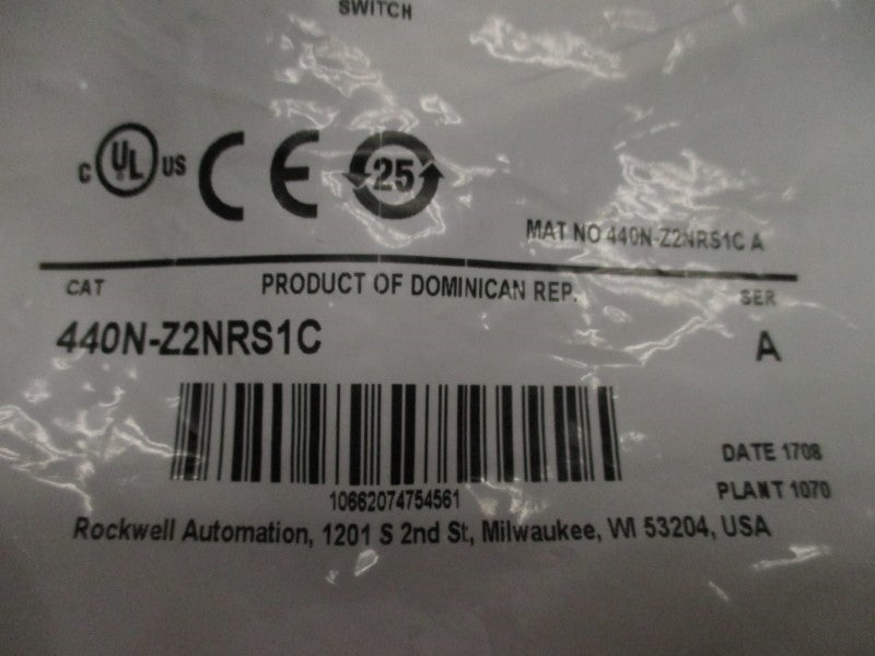 ALLEN BRADLEY 440N-Z2NRS1C SER. A (WH) NSMP