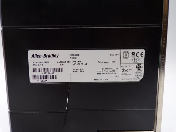 ALLEN BRADLEY 1756-A7 SER. B 24VDC 15A (AS PICTURED) NSNP