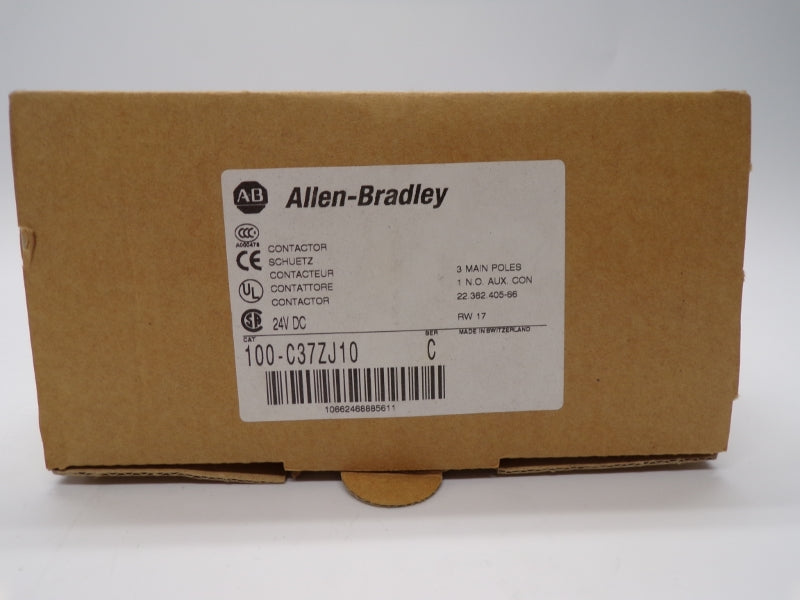 ALLEN BRADLEY 100-C37ZJ10 SER. C 24VDC 65A (BR/WH) NSMP