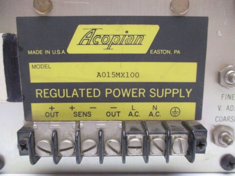 ACOPIAN A015MX100 (AS PICTURED) UNMP